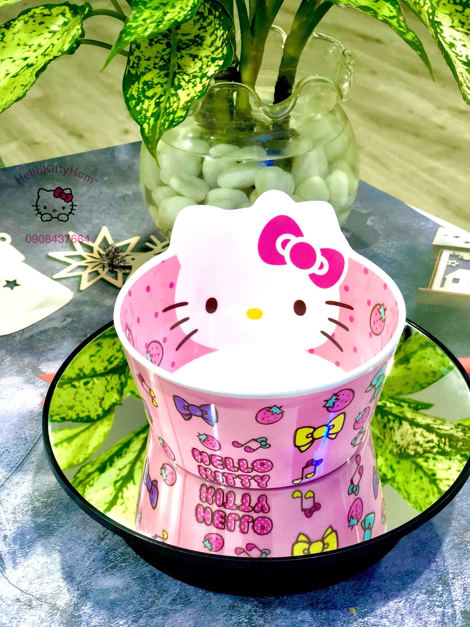 Chén 3D Melamin HelloKitty
