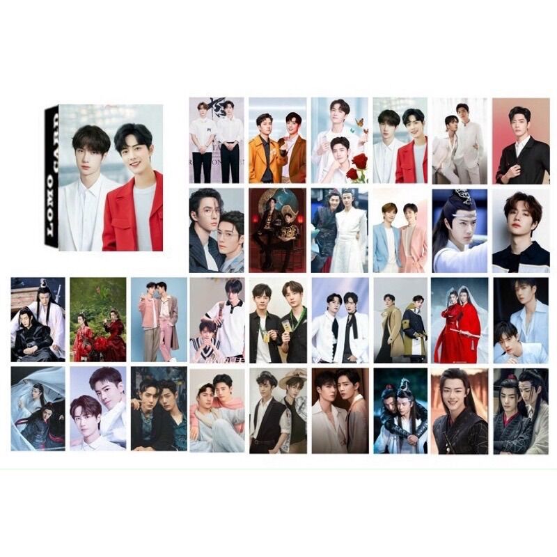 Lomo hình ảnh cp boylove bác chiến vương nhất bác tiêu chiến idol trung