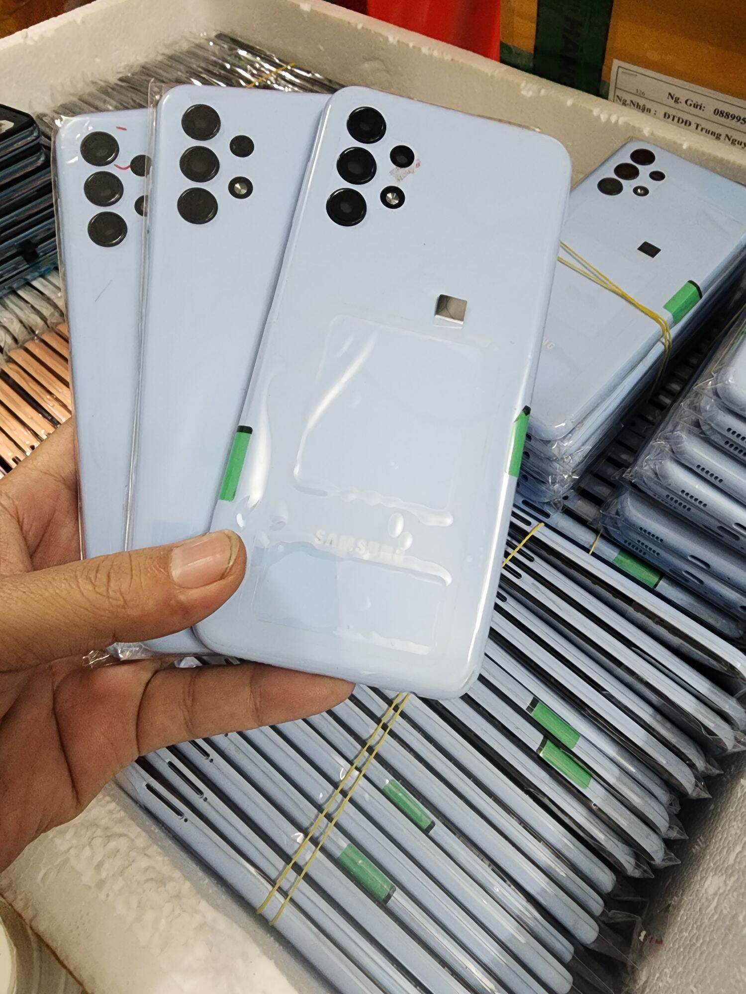 Vỏ Sam Sung A13 Zin Full , Vỏ Bộ Sam sung A13 full blacket + khay sim