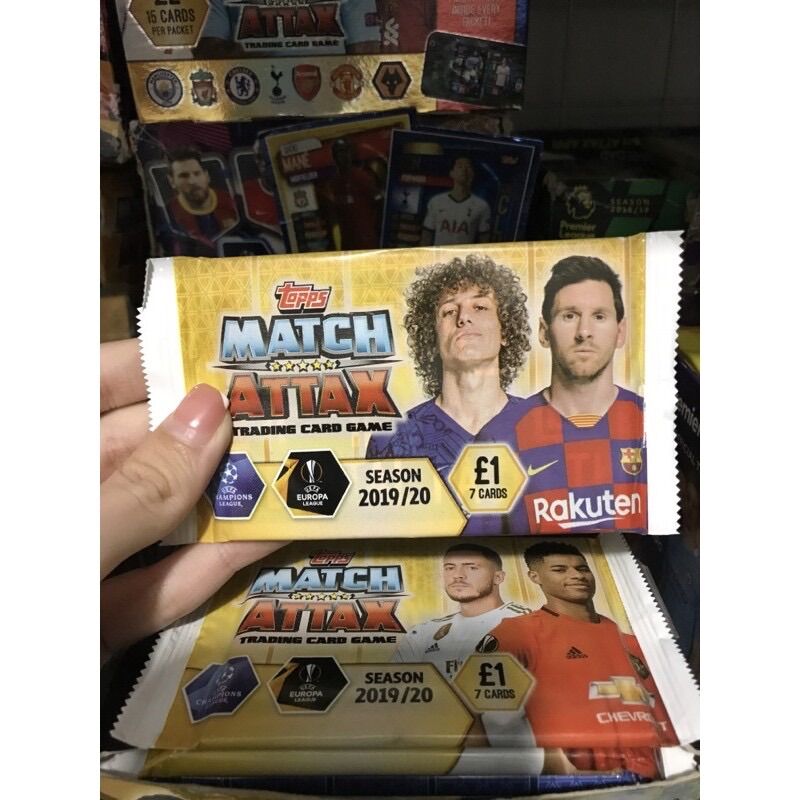 [ Pack Lẻ ] Match Attax champions league 19/20 ( Pack 7 thẻ )