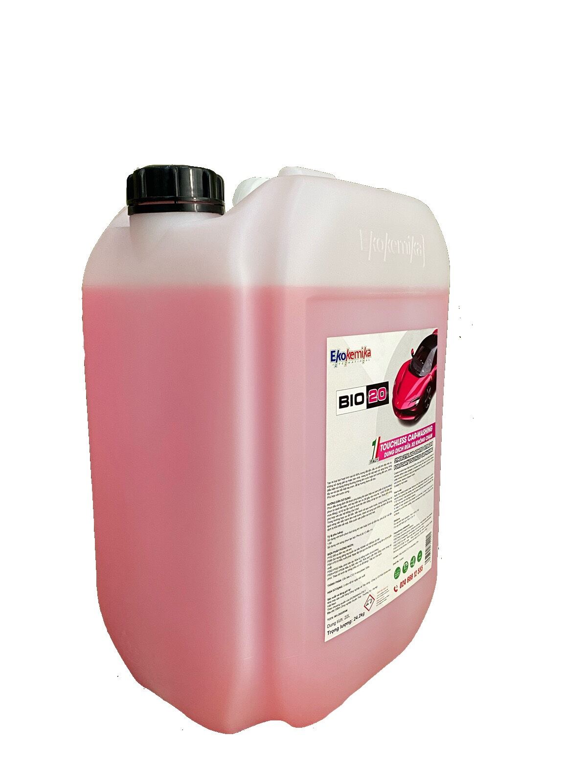 DUNG DỊCH RỬA XE KHÔNG CHẠM EKOKEMIKA ITALY - BIO 20 - 22L
