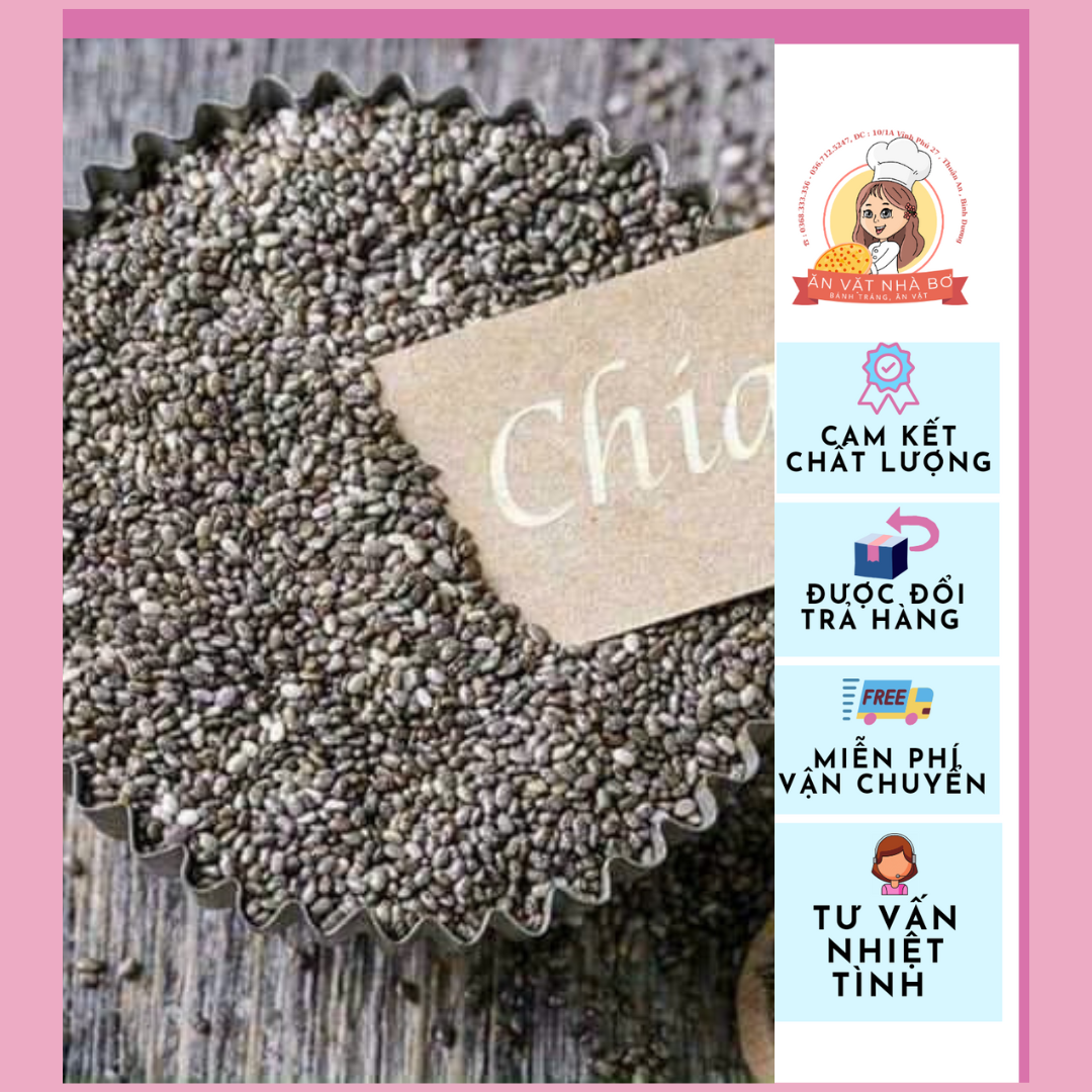 Hạt chia úc màu đen black bag chia túi 500g