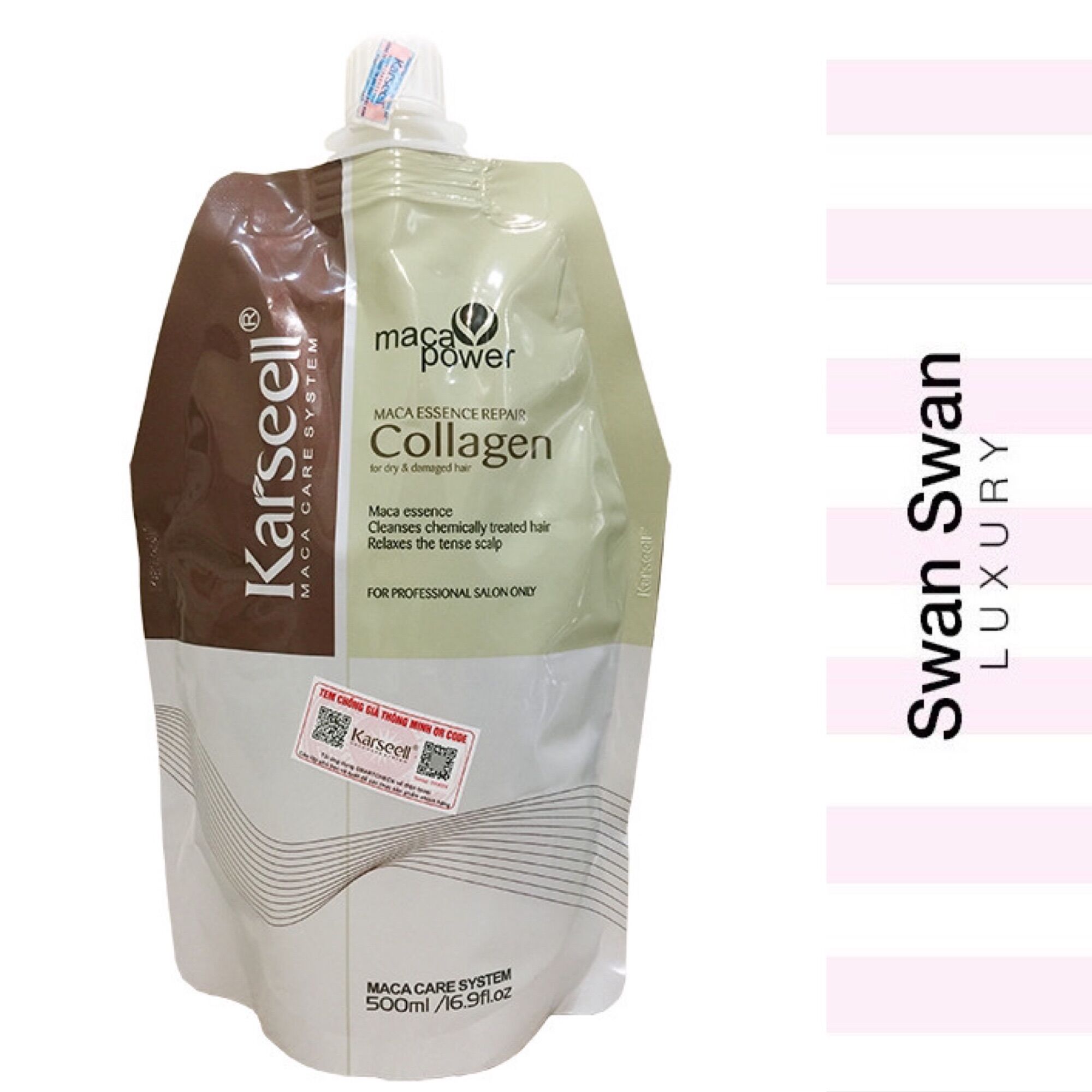 Dầu dưỡng ủ tóc karsel collagen 500ml