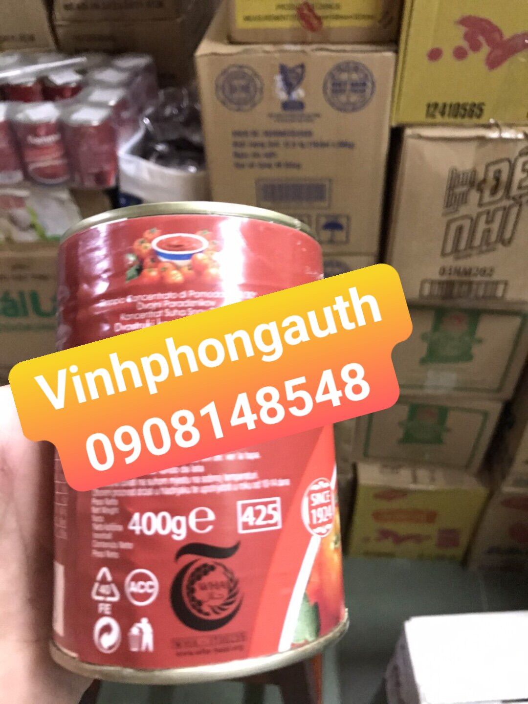 Tomato paste - cà chua xay nhuyễn Fiamma 400gr