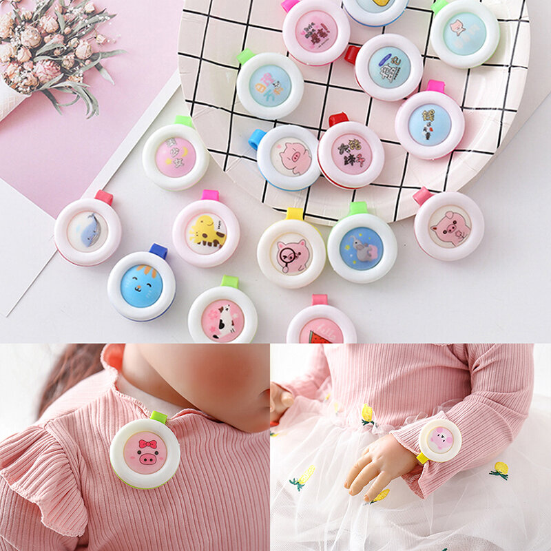 1 nút hoạt hình đuổi muỗi cho bé trẻ em khóa chống muỗi ngoài trời