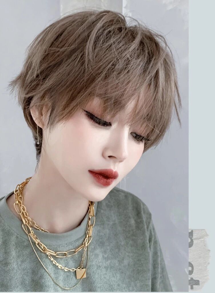 Tóc giả cả đầu tóc tém d016❇️freeship ❇️