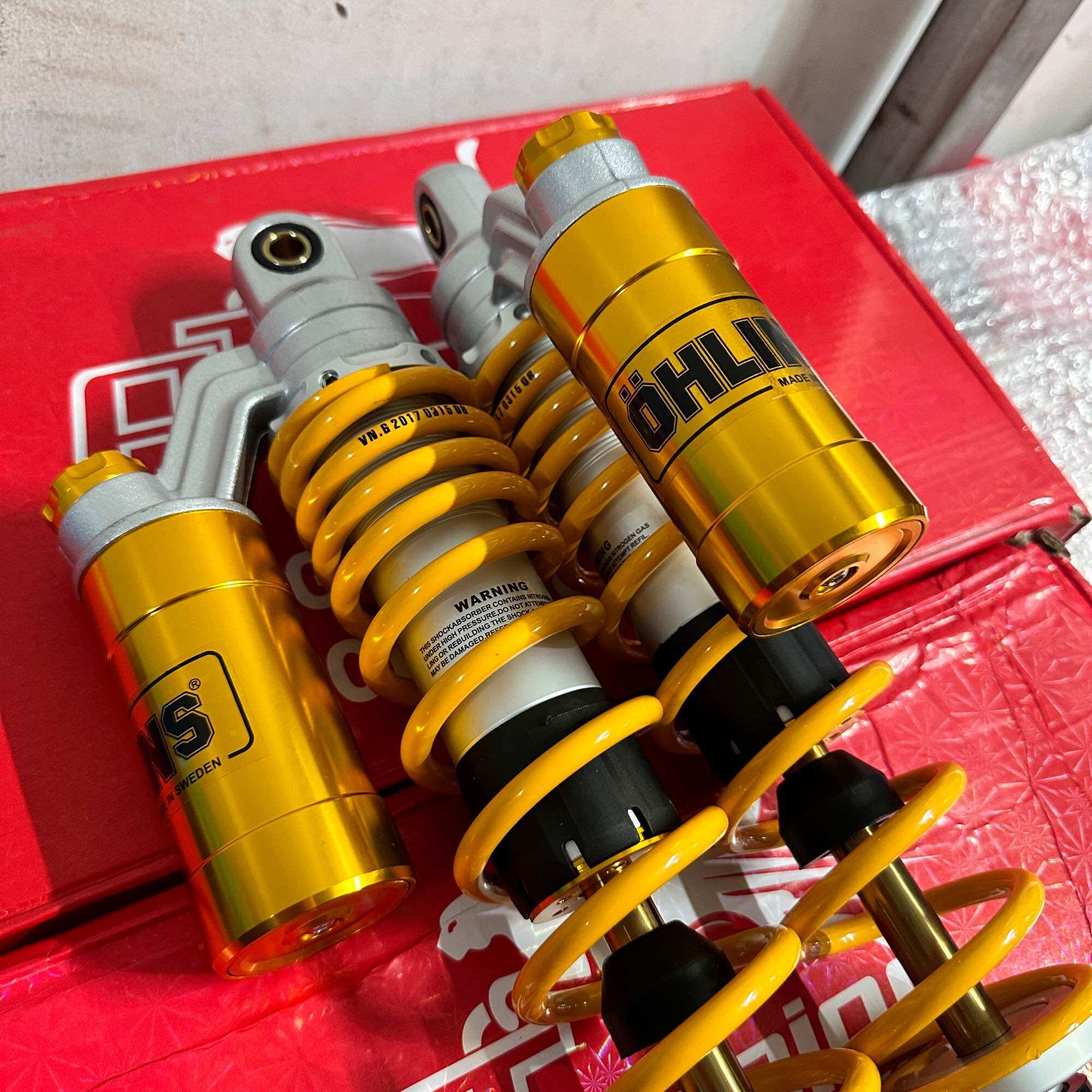 Phuộc sau ohlins bình dầu gắn Sh Việt Nam