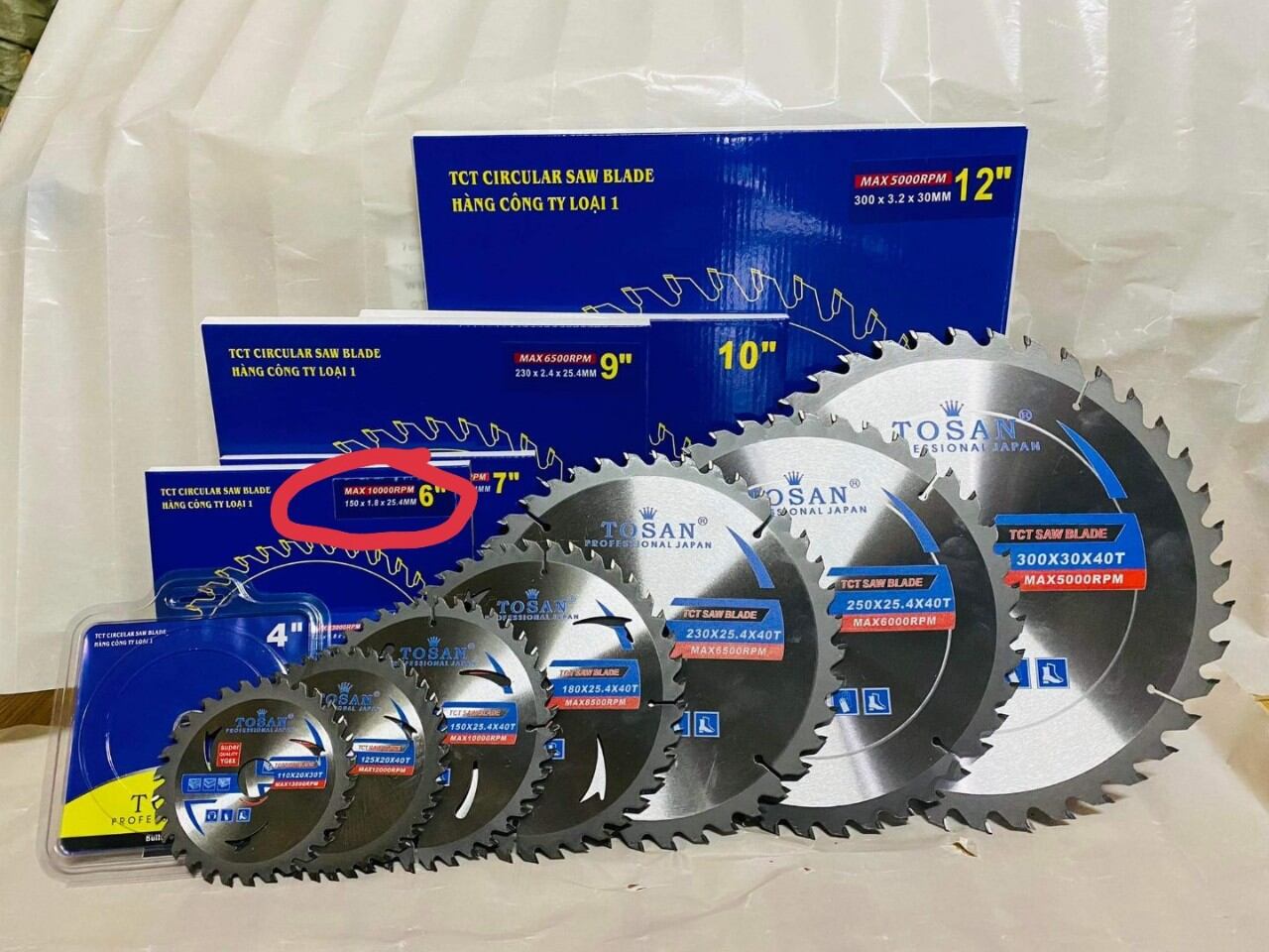 Lưỡi cắt gỗ, lưỡi cưa gỗ tosan hợp kim