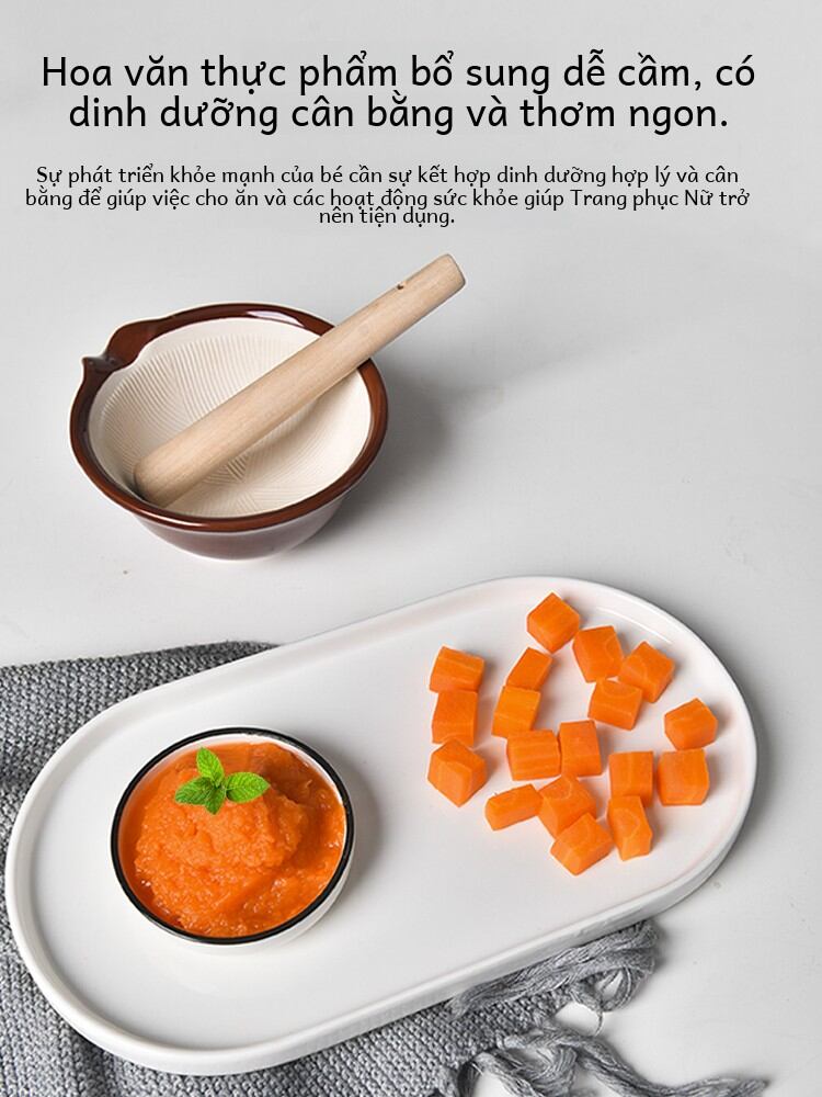 Elephant Has Secret Japanese Style Ceramic Grinding Bowl Kitchen Mash Artifact Garlic Press Mashed Garlic Grinding Sesame Grinder