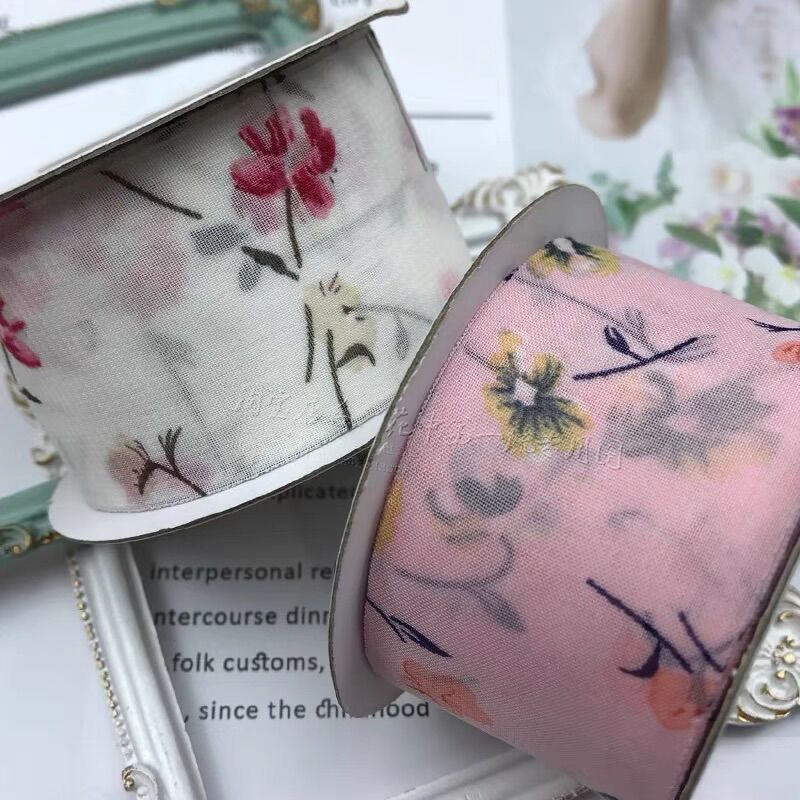 Cuộn 3m ruy băng vải vintage bản 4cm 1