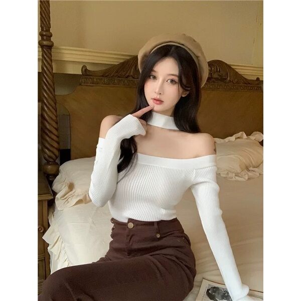 ÁO BẸT VAI KÈM CHOCKER SIÊU XINH P222