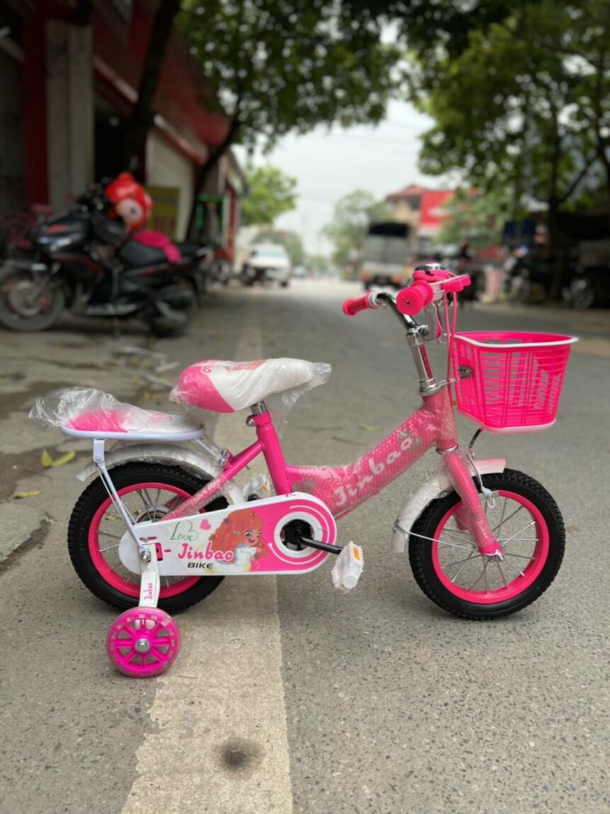 Xe đạp hoa hồng trẻ em 2-7 tuổi ( mẫu ngẫu nhiên)