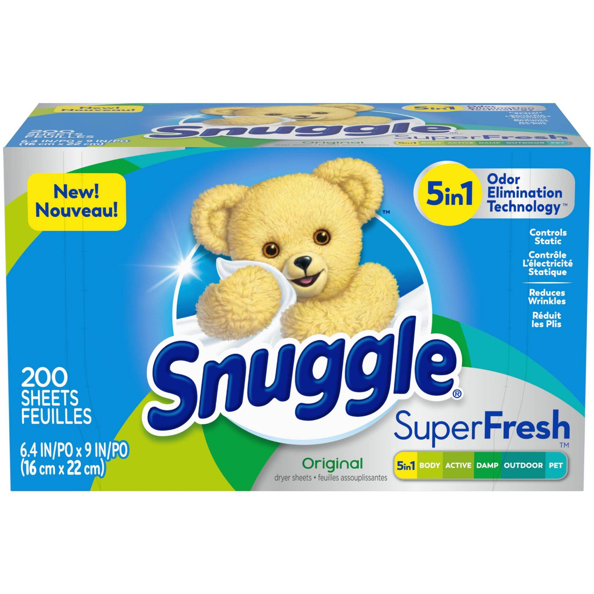 Giấy thơm SNUGGLE BLUE SPARKLE - ORIGINAL ( 200 tờ ) - Hàng Mỹ.