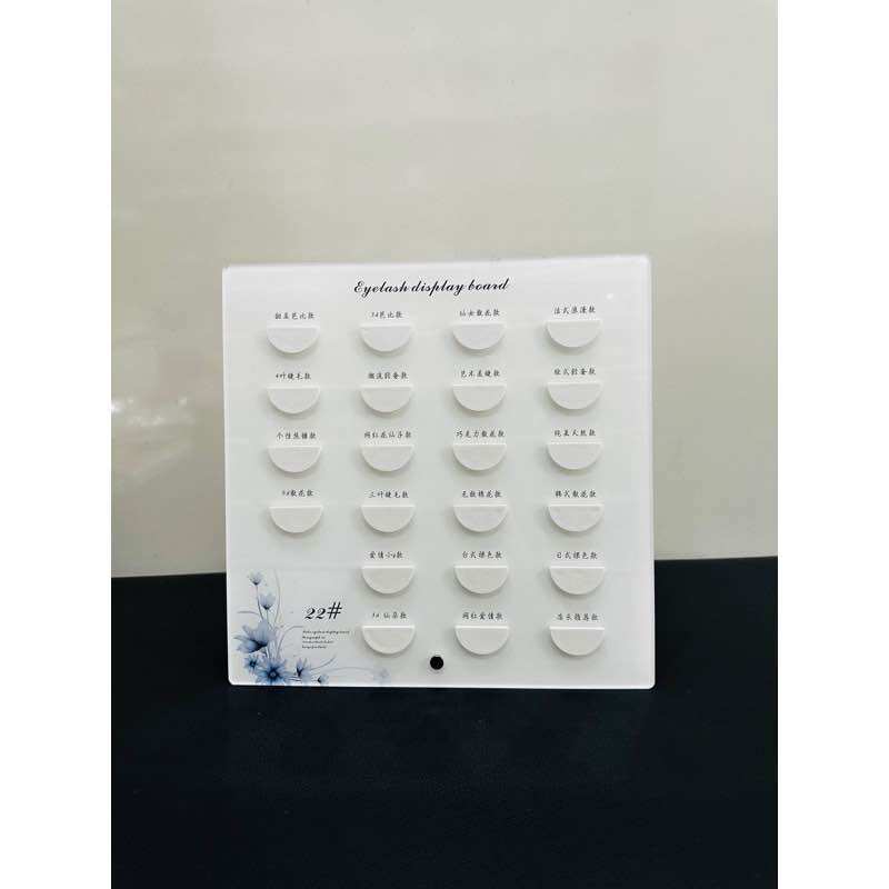 Bảng mica Trưng Bày Lông Mi Nối và lông mi Makeup