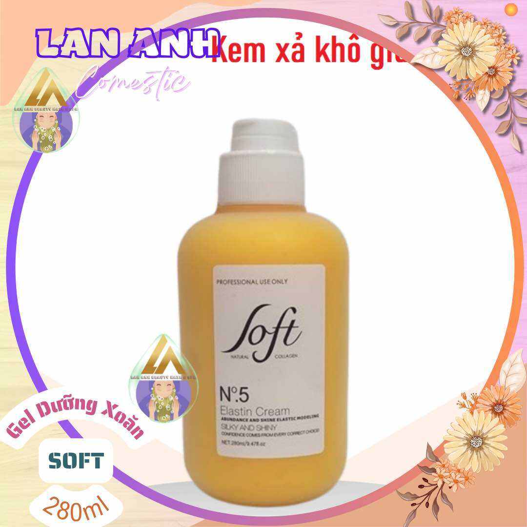 Kem bóp tóc xoăn Soft 280ml Gel xoăn giữ nếp tóc uốn