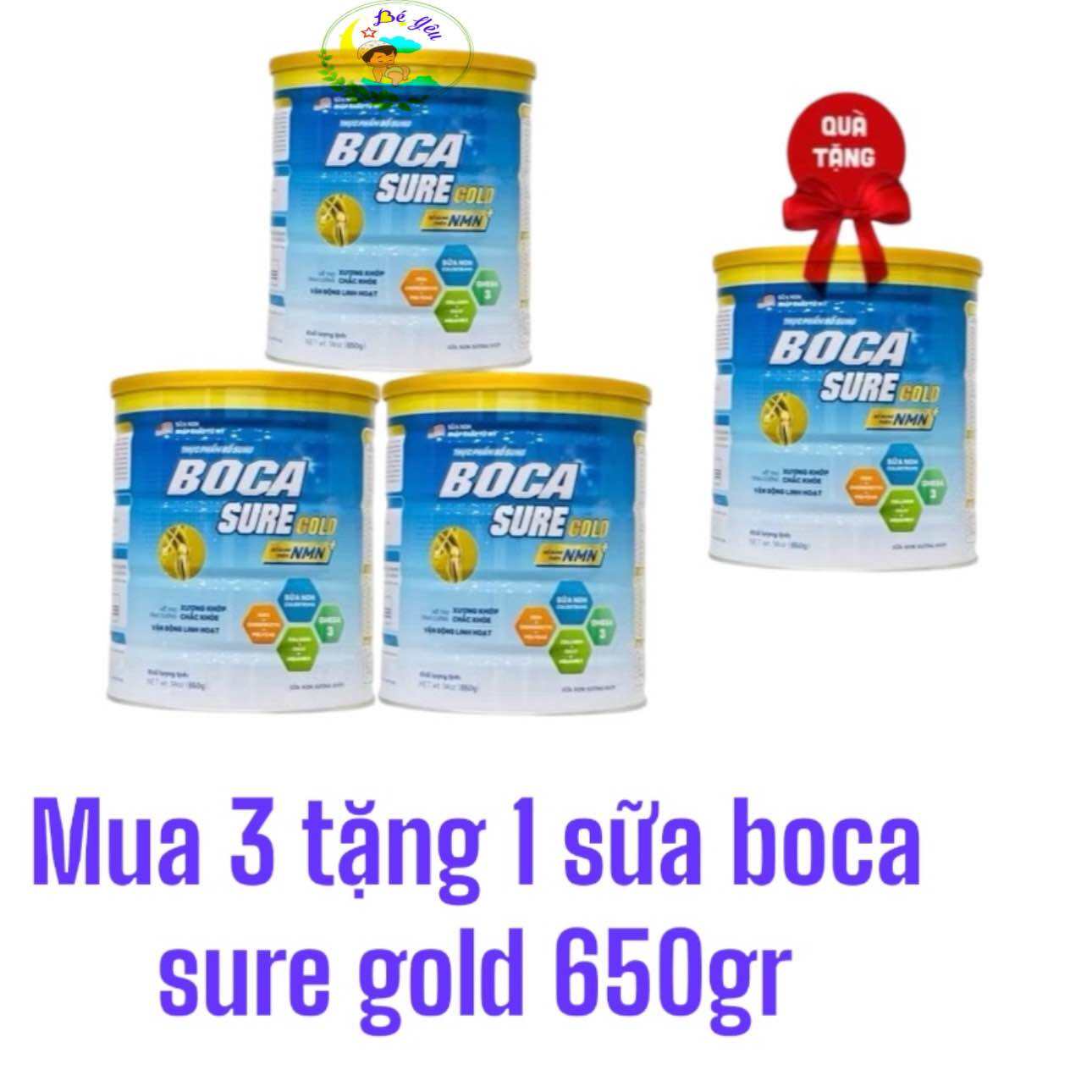 Combo mua 3 tặng 1 sữa boca sure gold sữa non xương khớp