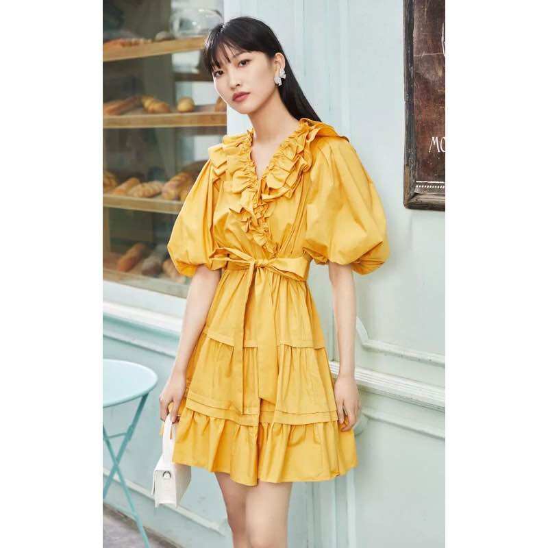 Vero Moda Đầm xoè tay phồng newtag