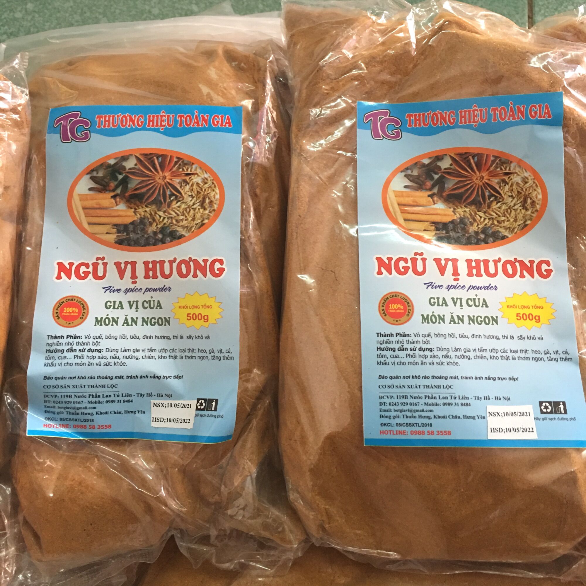 500gr Bột gia vị ngũ vị hương gia vị cho món ăn ngon