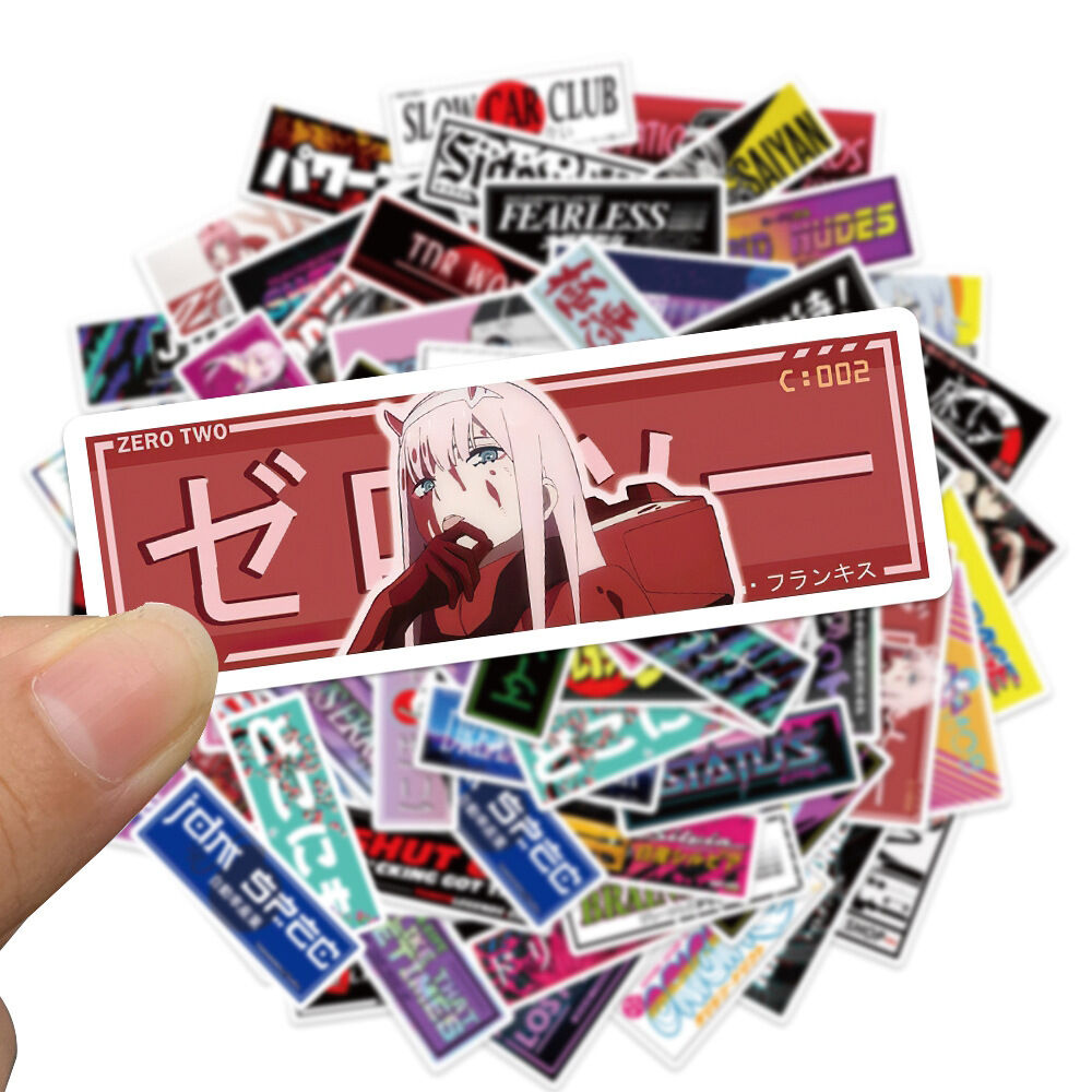 Set 60 sticker hình dán nhãn phim truyện Anime