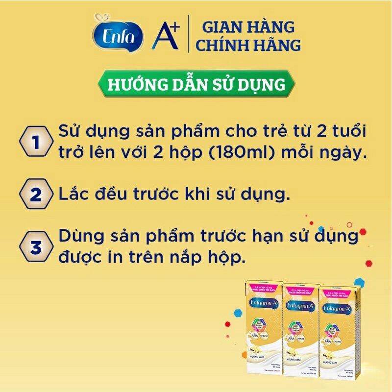 [Date 01/2023] Thùng 24 hộp sữa Enfagrow A+ 180ml