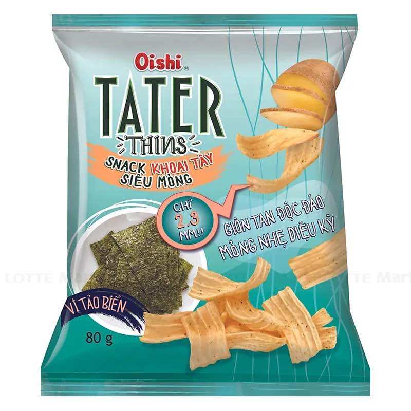 Lóc BÁNH SNACK TATER KHOAI TÂY TẢO BIỂN 32grx10goi