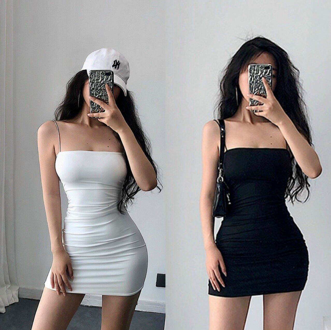 Đầm ôm body 2 dây #sexy #đầm_dây