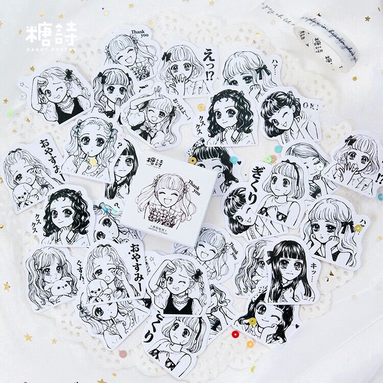 Hộp sticker box nhiều loại dễ thương