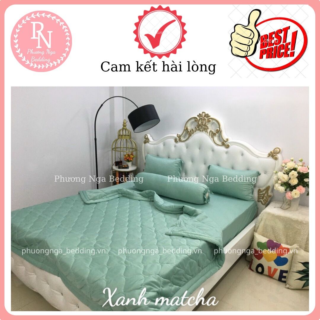 Bộ ga mền 5 món thun lạnh Hàn Quốc cao cấp