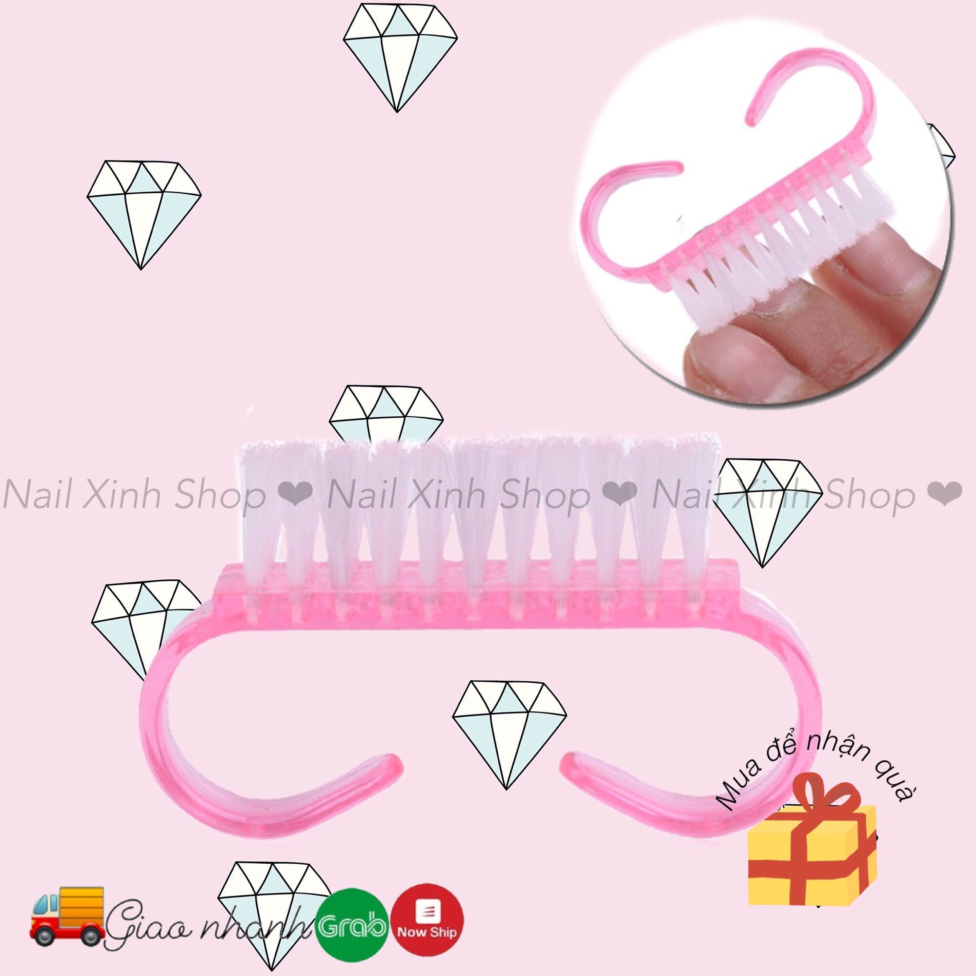 [Hcm]Bàn Chải Nail Chà Móng Tay Chân Sạch Sẽ