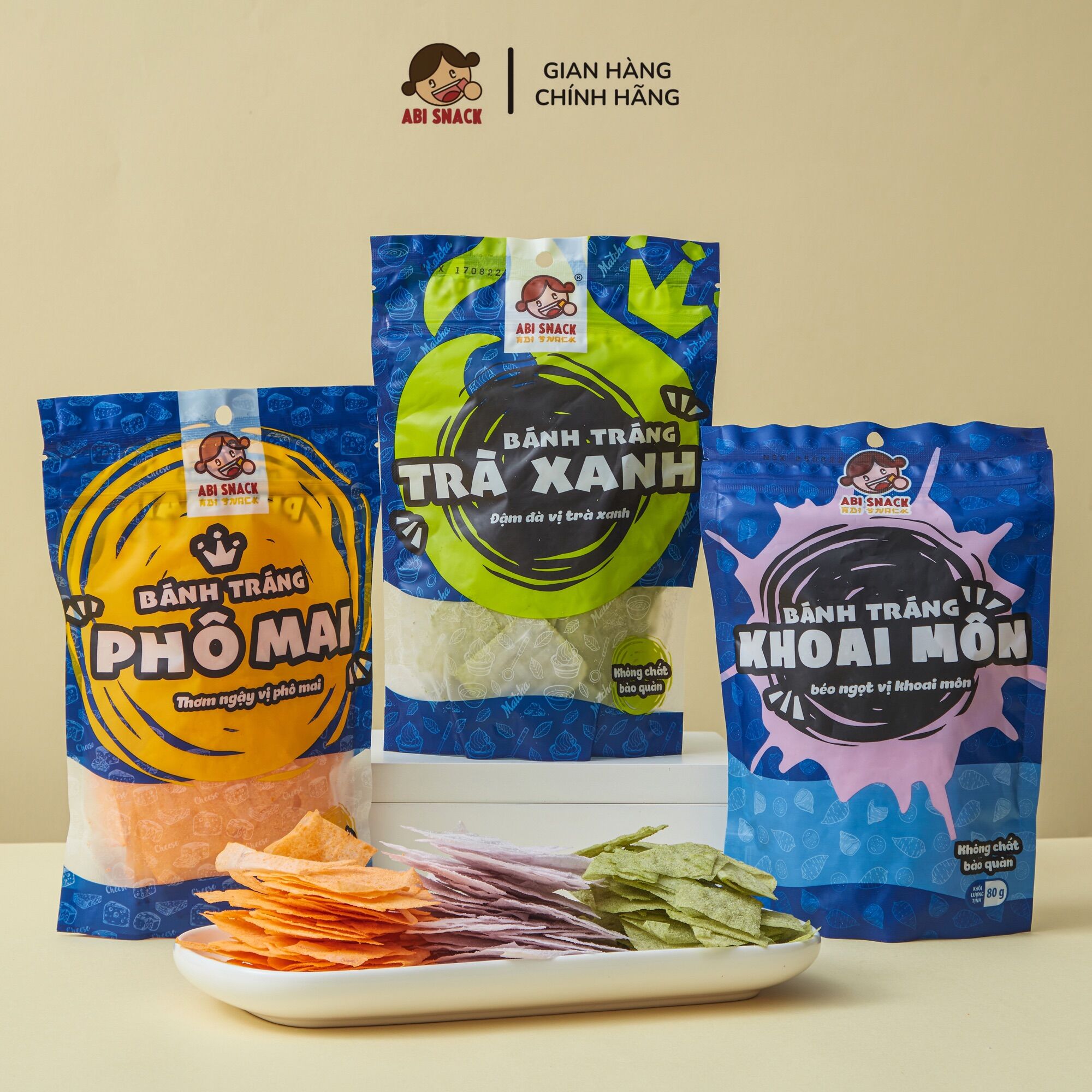 Combo Bánh Tráng Ngọt - Abi Snack - 240gram