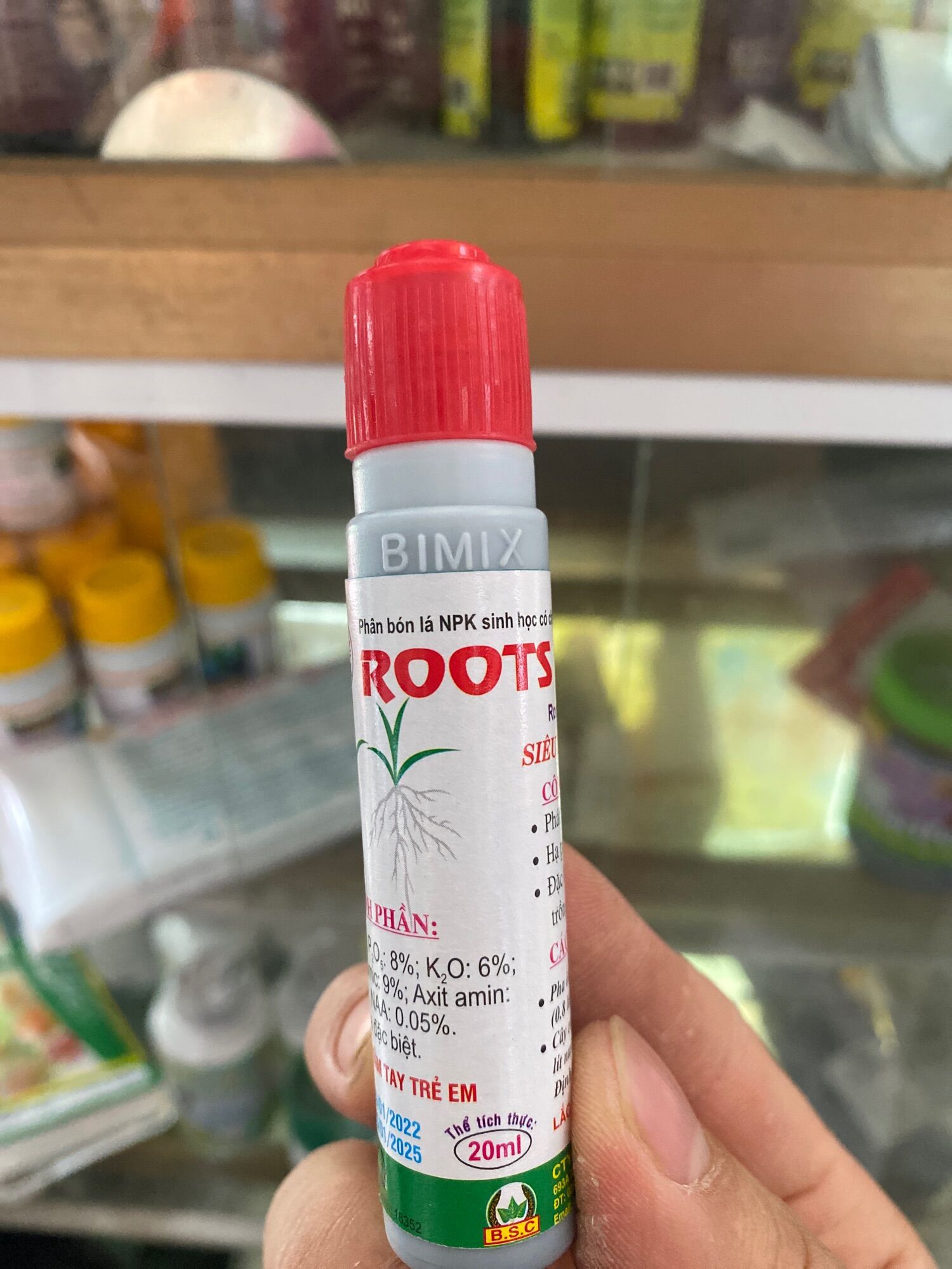 Phân bón lá siêu ra rễ cực mạnh Bimix Roots New - Hàng chính hãng (20ml)