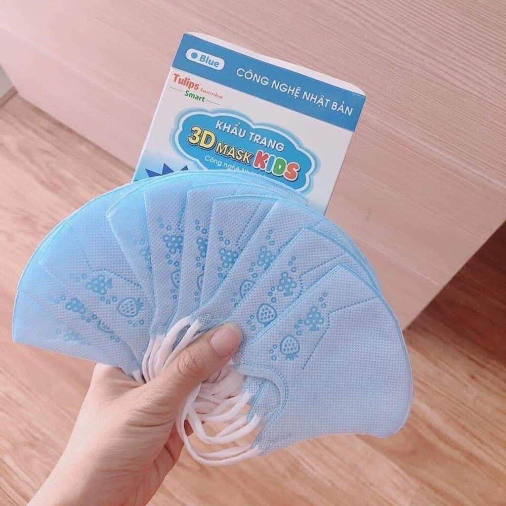 Combo 10 hộp khẩu trang trẻ em từ 1 đến 5 tuổi biden 3d mask kids chính hãng