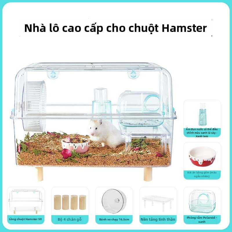 yee | Extra Large Acrylic Transparent Hamster Cage for Golden Hamsters - 3