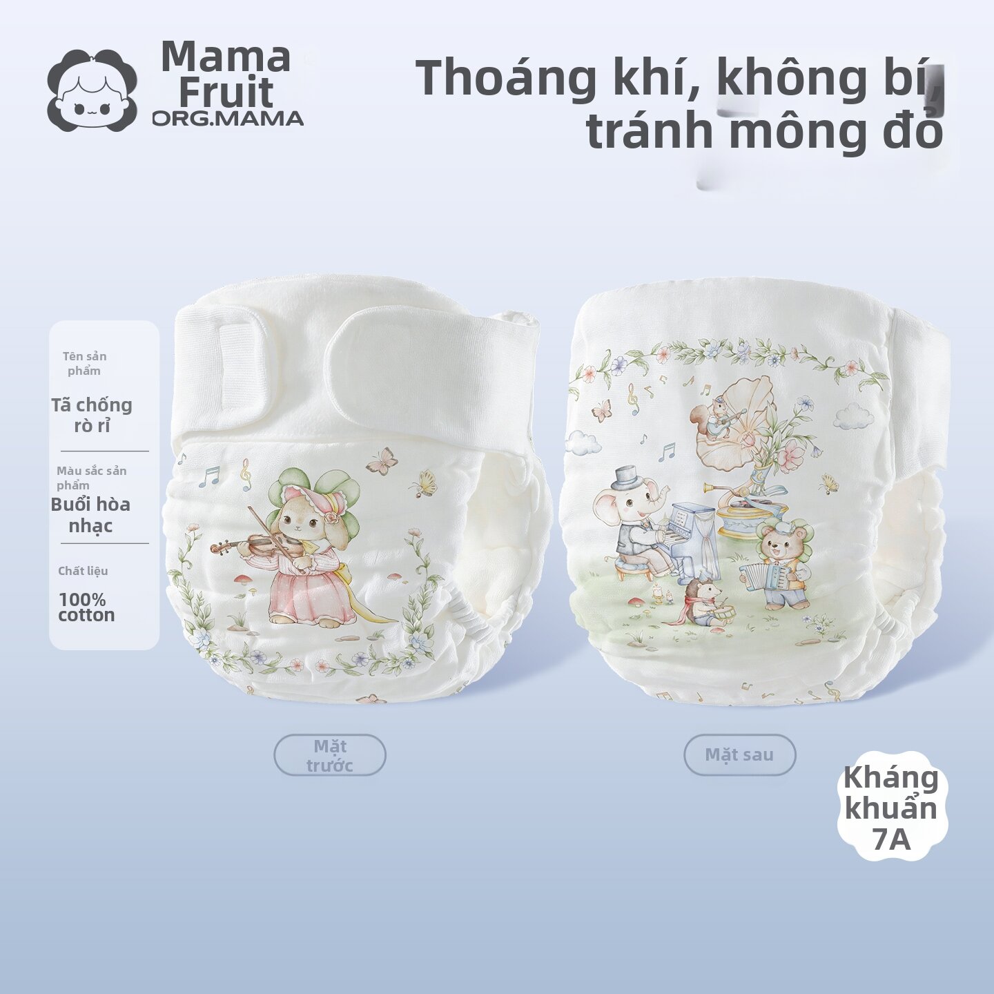 org.mama | Tã Breathe Cotton Cho Trẻ Sơ Sinh