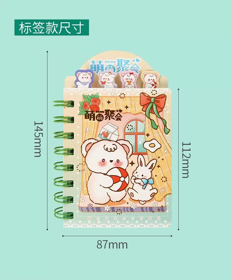 Sổ lò xo A7 - 201 mẫu cute 80 trang