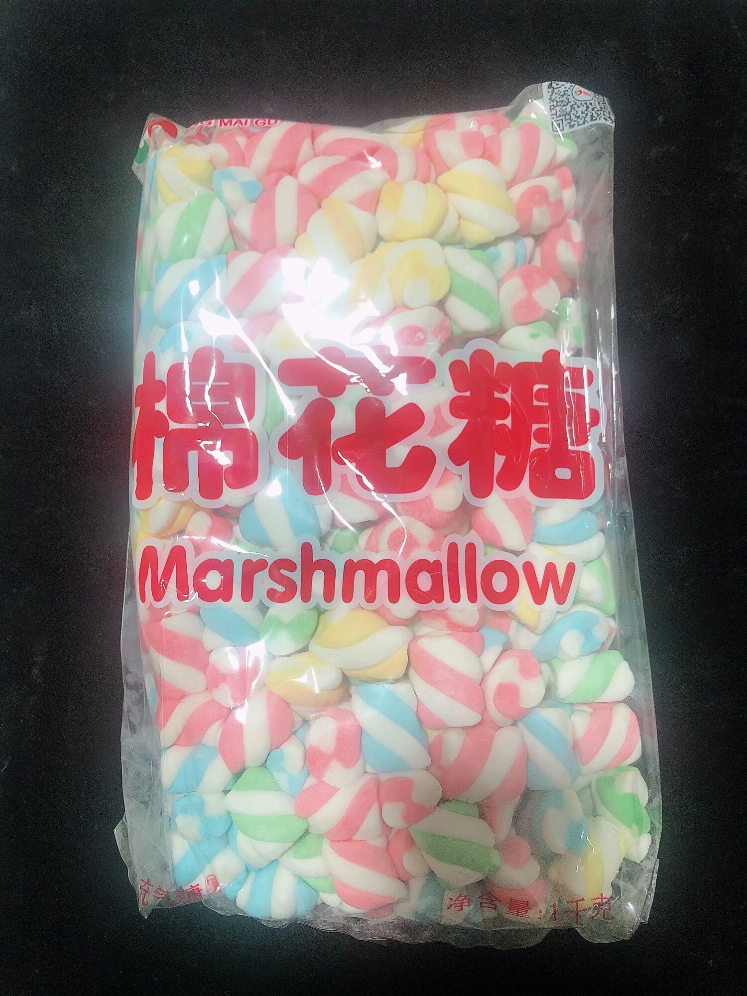 Kẹo bông gòn marshmallow 1000kg