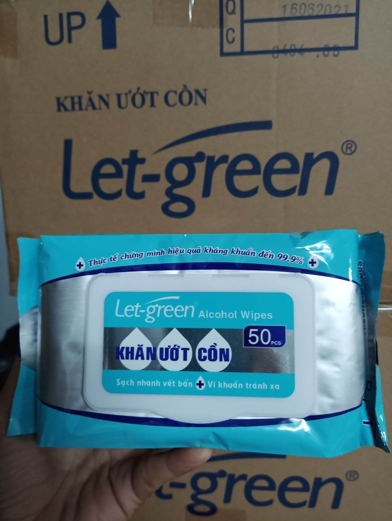 Khăn ướt cồn 50 tờ