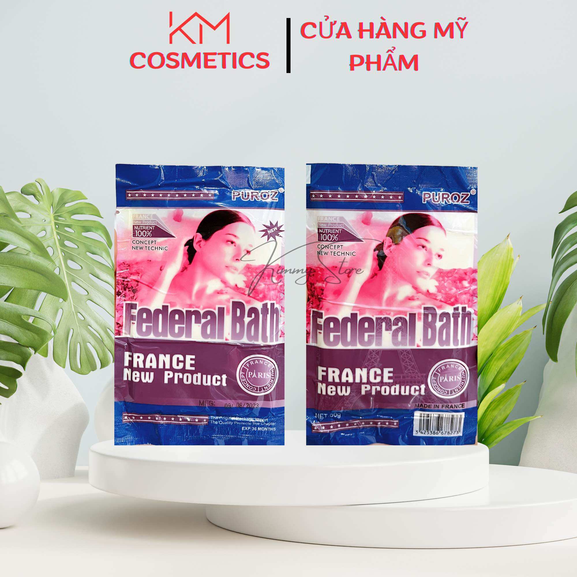 Bột sữa non pháp federal bath kích trắng 50g