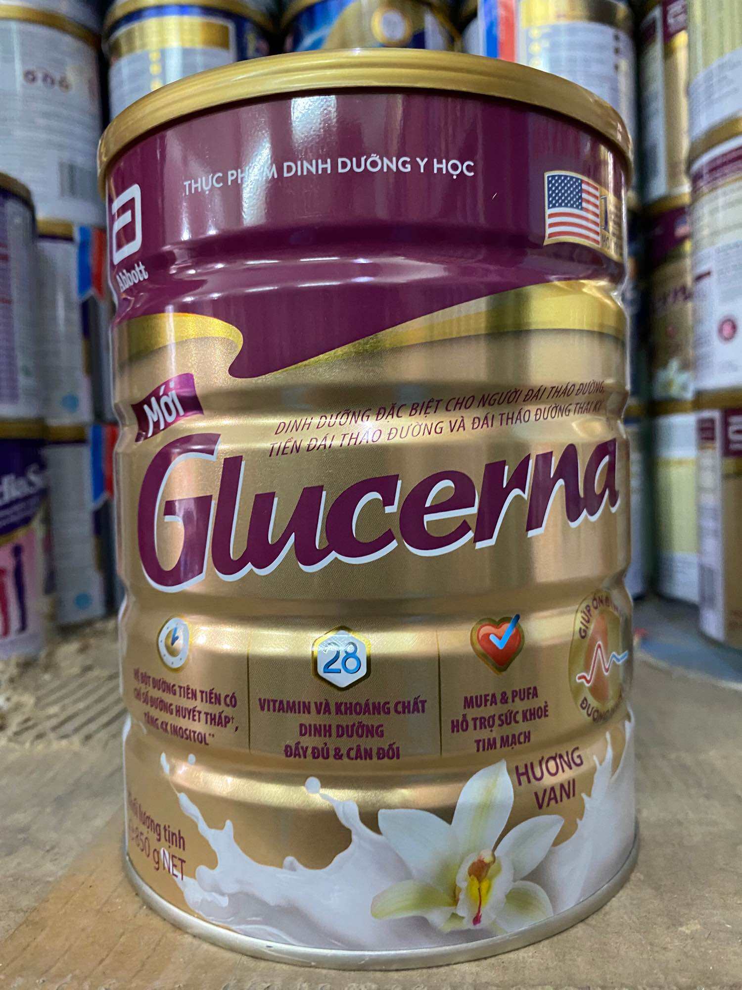 Sữa bột glucerna 850g - Dành cho người bệnh tiểu đường