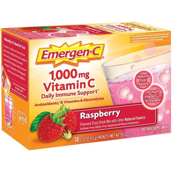 Bột sủi c emergen-c 1000mg vitamin c 30 gói