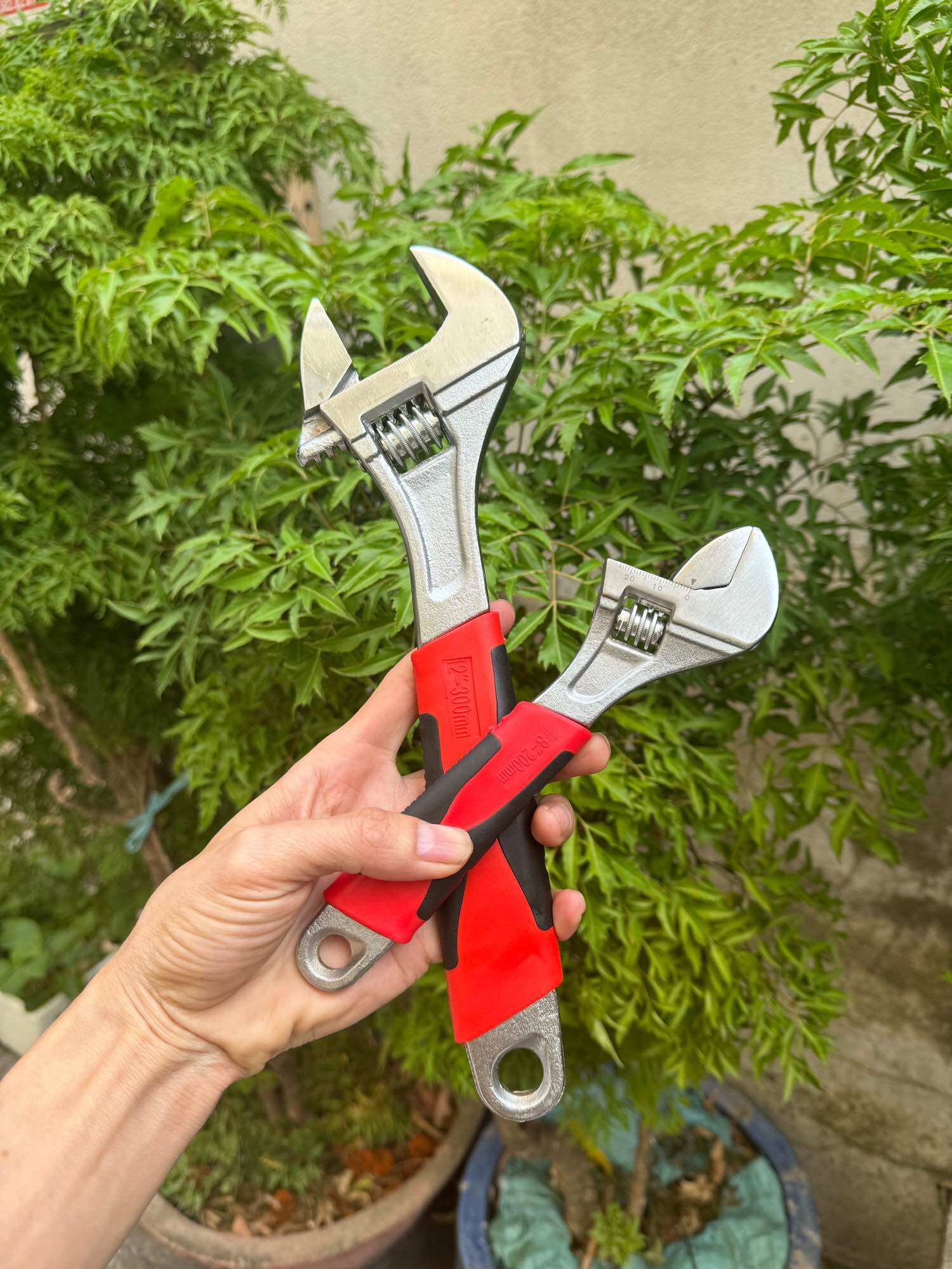 Combo 2 mỏ lết tay bọc 8in và 12in