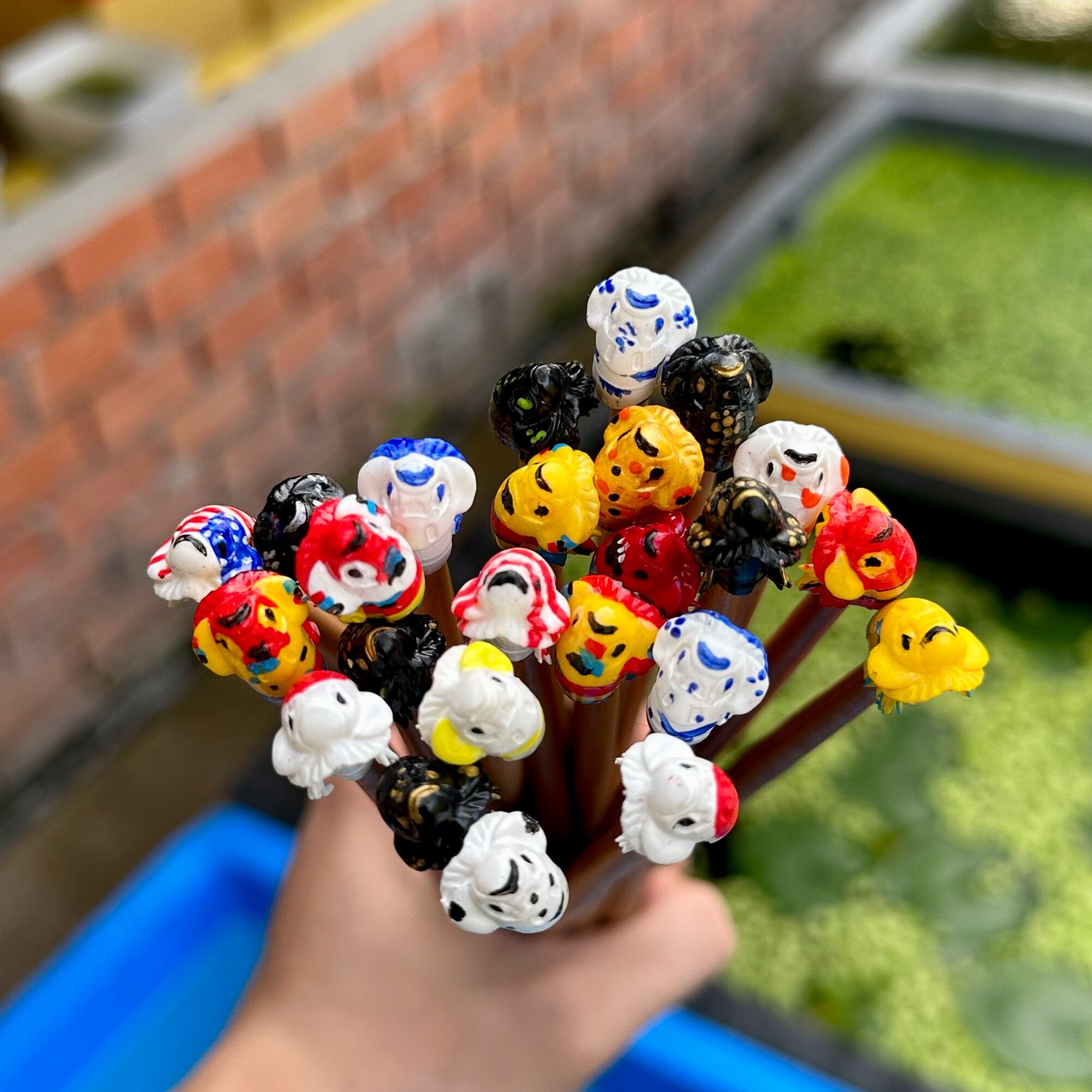 Cây kè cá betta - IN 3D cao cấp ( Giao màu ngẫu nhiên )