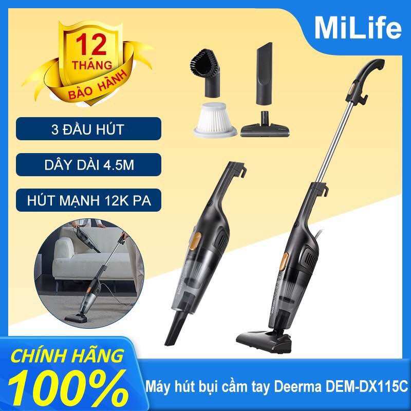 Máy hút bụi deerma dem dx115c 400w chính hãng hút bụi nhanh chóng tiện lợi