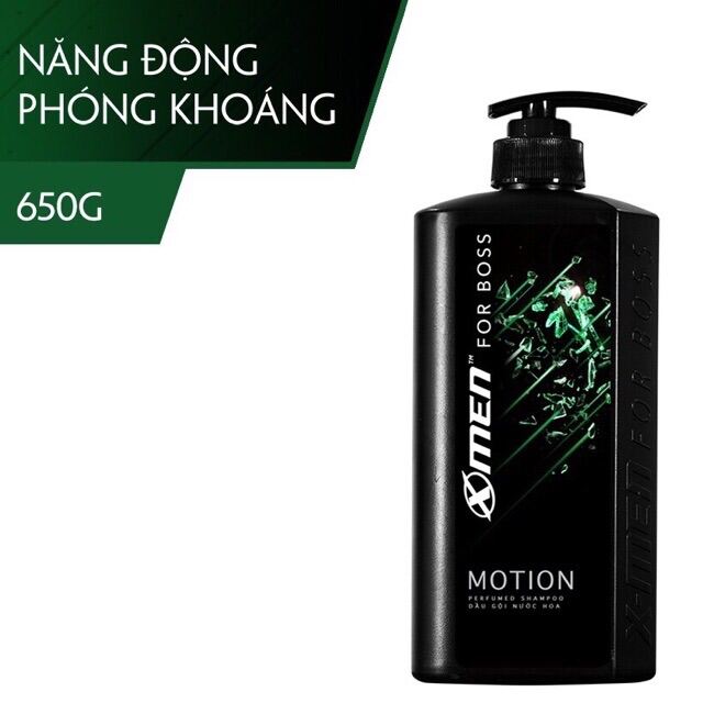 Dầu Gội Nước Hoa Xmen Motion For Boss Chai 650G