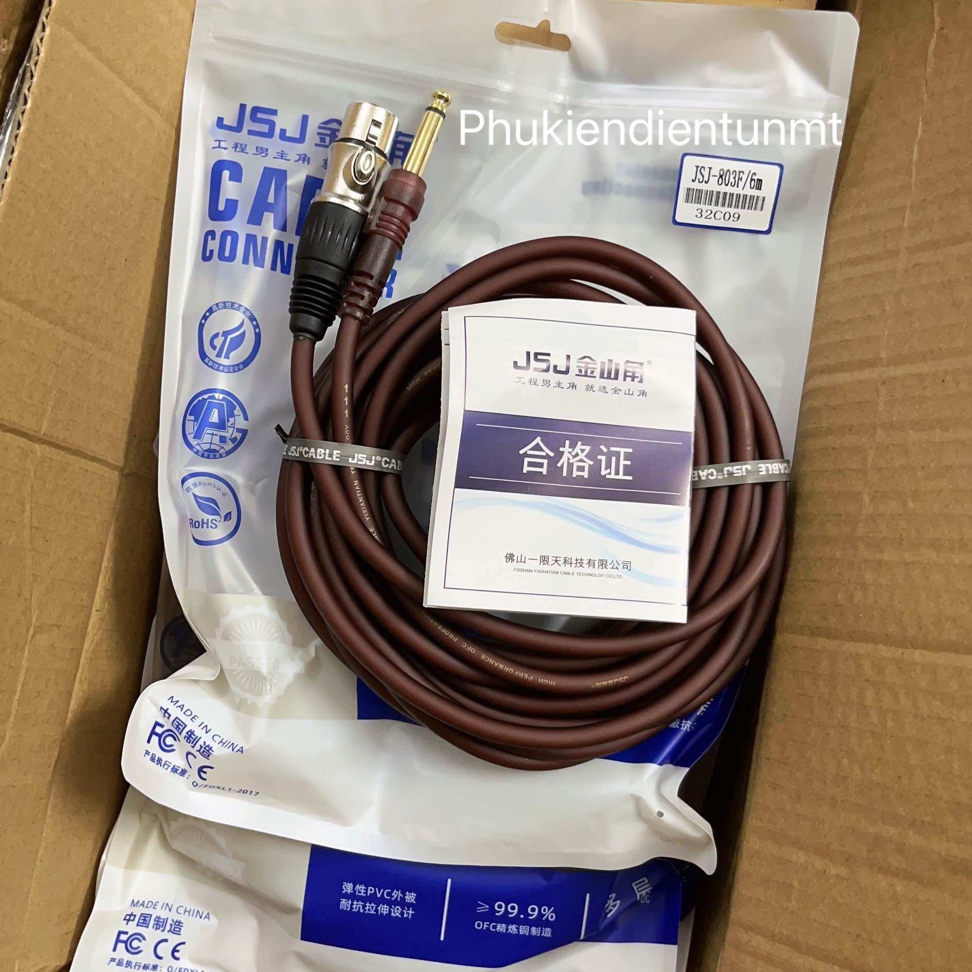 Dây cáp micro 6m JSJ chính hãng