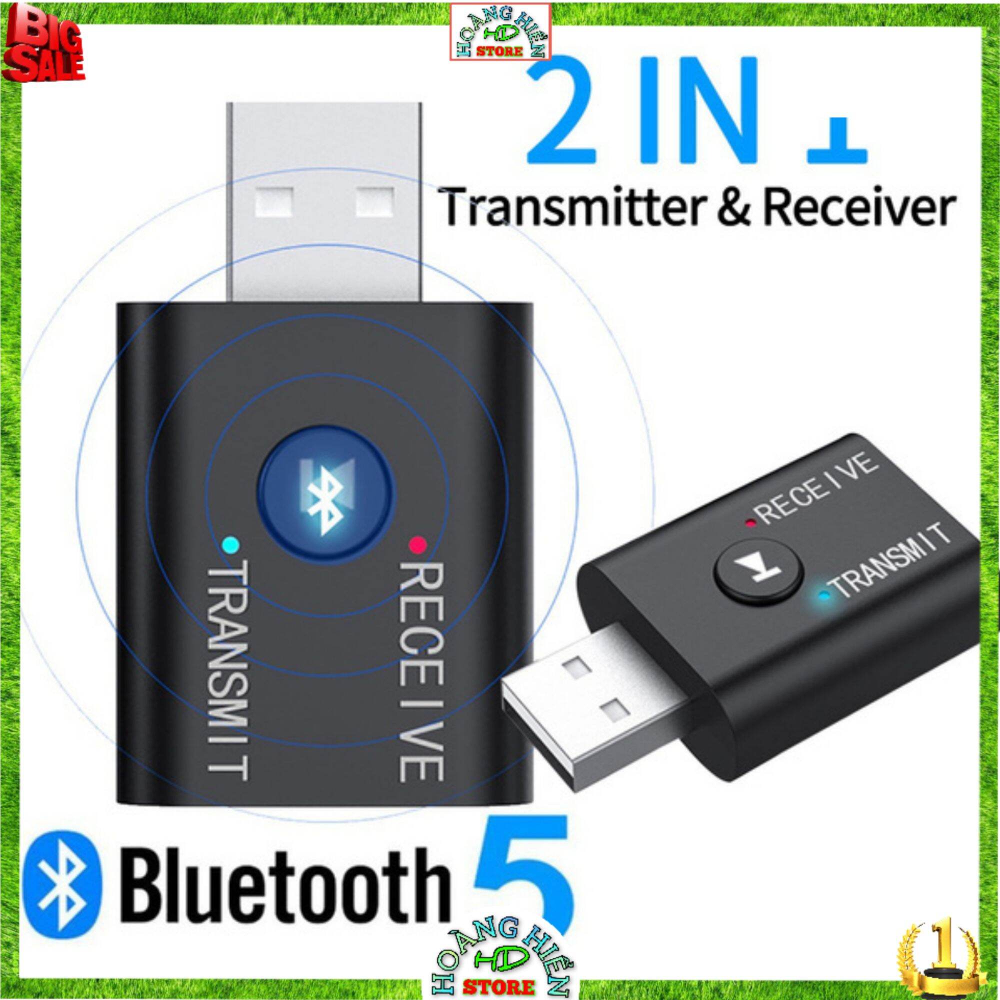 Thiết bị thu phát Bluetooth 2 chiều, kết nối tivi, máy tính, amply...