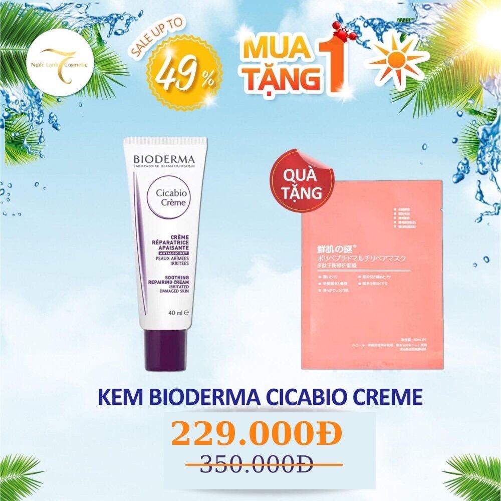 Kem Dưỡng Ẩm Phục Hồi Và Làm Dịu Da Tổn Thương Bioderma Cicabio Crème