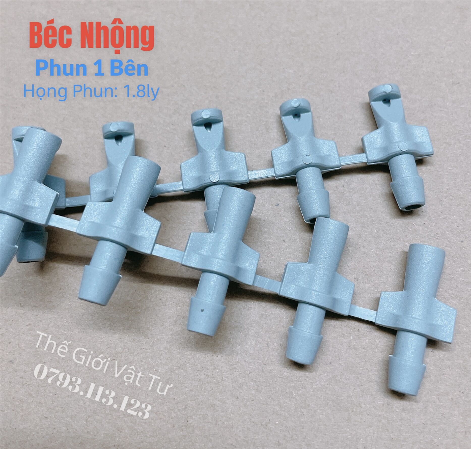 100 Béc Nhộng Phun 1 Bên Nối Ống 6 Ly