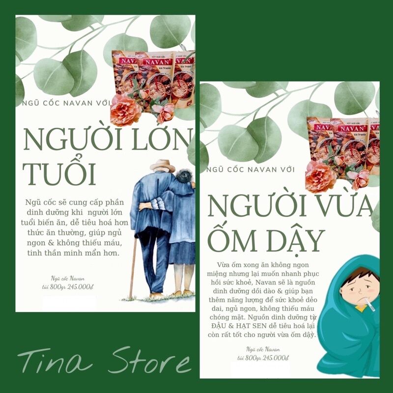 [Giá sỉ] Ngũ cốc NAVAN chính hãng túi 800g