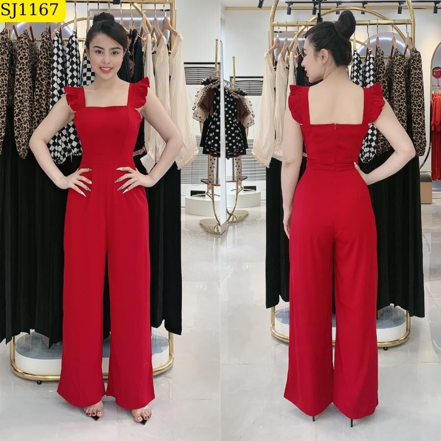 Jumpsuit đồ bay tay cánh tiên sang trọng